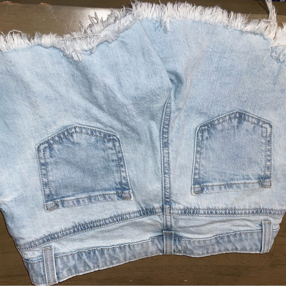 Light Blue Denim Kids Shorts